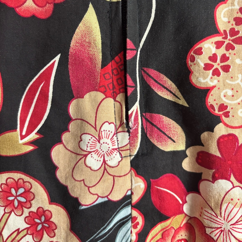 Y2K Black Floral Hawaii Tulle Whimsigoth Fairy Grunge Halter Dress Size M-L - Picture 5 of 16